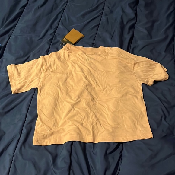 Pink north face top/long crop top - Picture 2 of 2